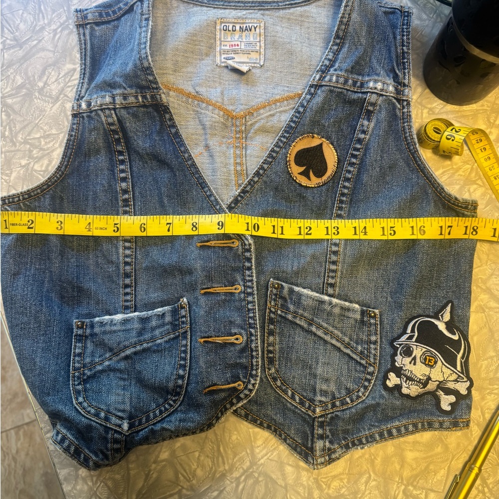 Vintage denim battle vest with Motörhead back patch - Picture 15 of 15